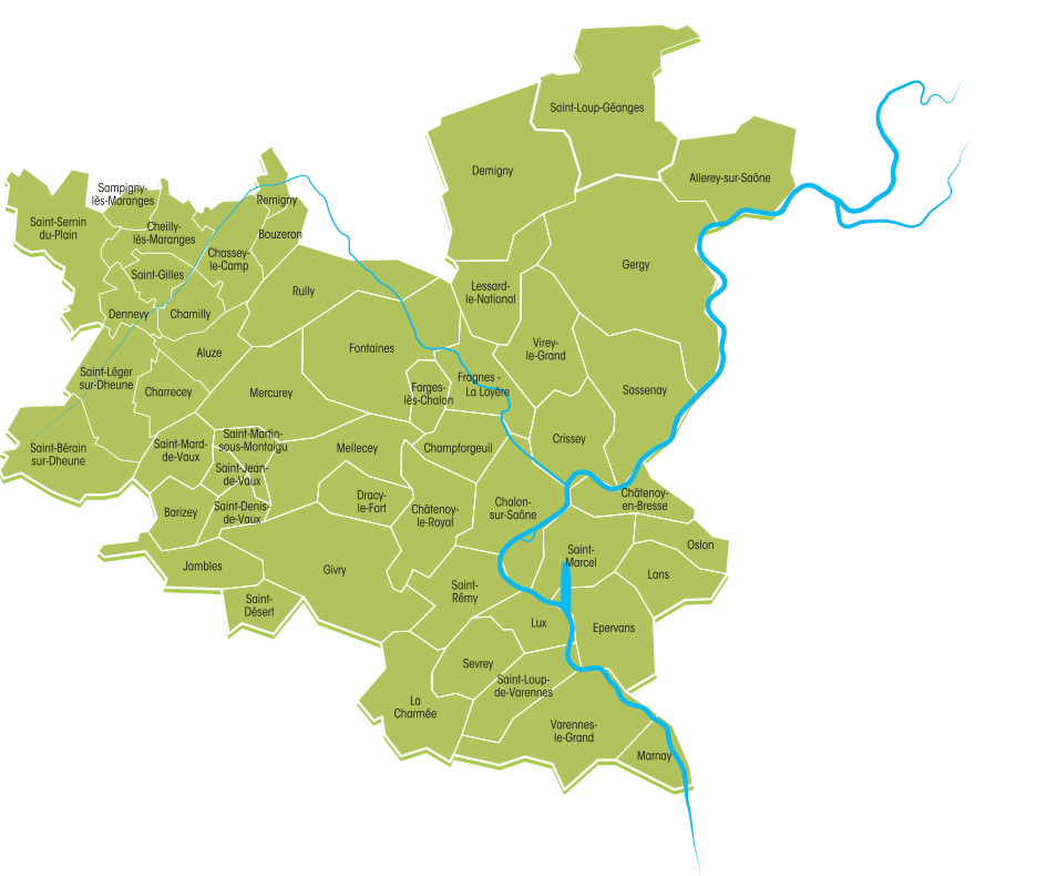 Carte du Grand Chalon